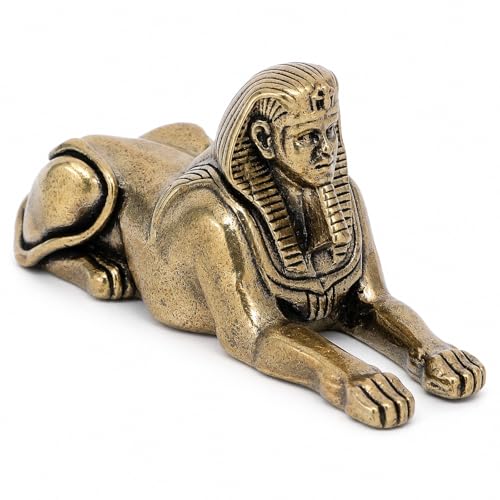 Estatua Esfinge de Latón Antigua para Decoración