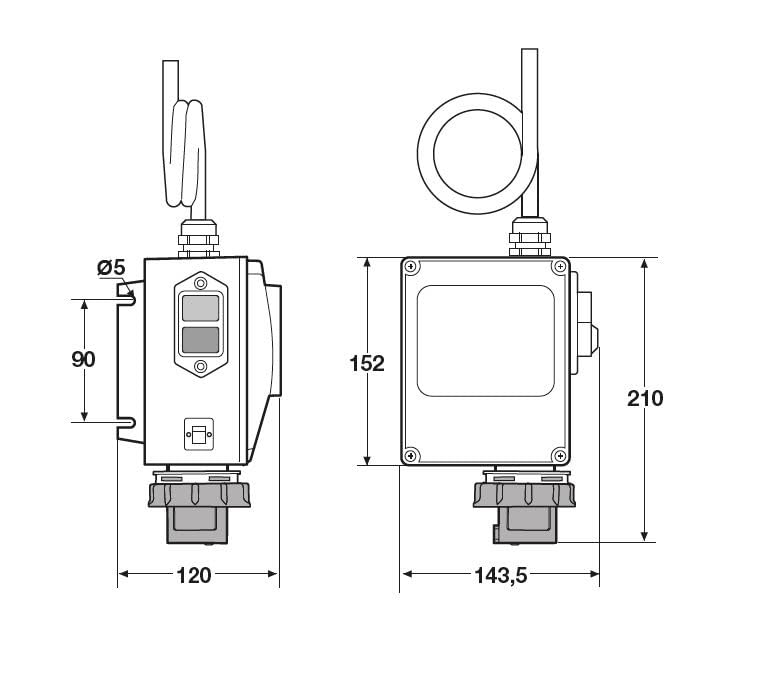 SALVAMOTORE INDUSTRIALE PER BETONIERA o IMPASTATRICE 2HP 16A 2P+T IP67 INTERRUTTORE AVVIATORE CON CONDENSATORE 50 Microfarad 320/360 Litri PROFESSIONALE MARCA ROSI