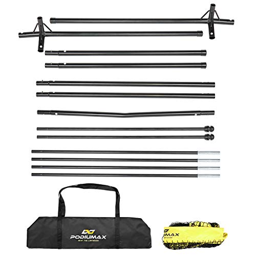 Podiumax Portable Football Trainer Throwing Net, 8Ft X 8Ft Knotless Net For Improving Qb Throwing Accuracy With 5 Target Pockets, With Carry Bag (Yellow) #TOP7