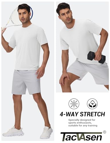TACVASEN Men's Lightweight Athletic T-Shirts Quick Dry Workout Gym Tops Short Sleeve Running Tee Shirt Performance Activewear3