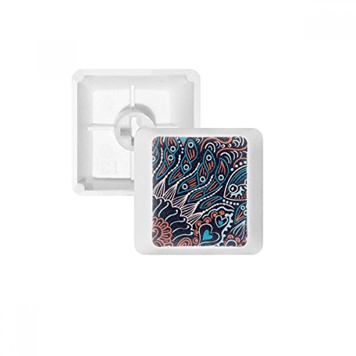 Keycaps PBT blanc OEM motif poisson pour clavier mécanique sans marquage