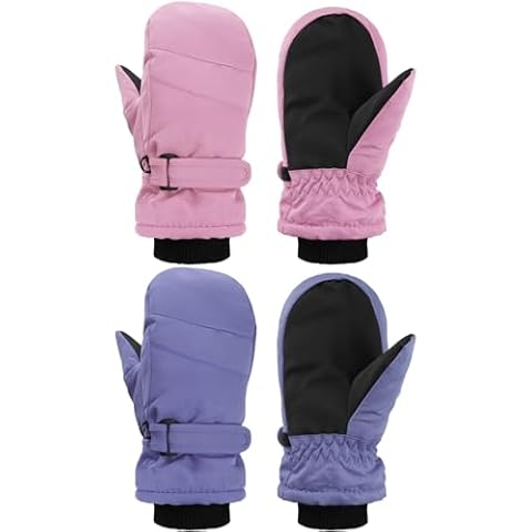 SATINIOR Kids Waterproof Snow Mittens Cover
