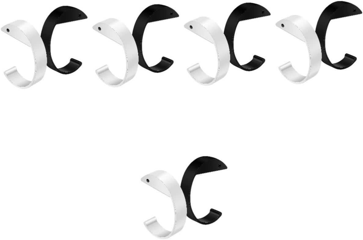 10 pcs Desk Hook for Backpack Handbag Sleek Shaped Purse Hanger for Table Easy Installation Space Saving Lightweight Portable Design