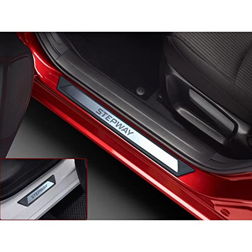 Plaques de protection en acier inoxydable pour seuil de Dacia Sandero Stepway II 2012-2020