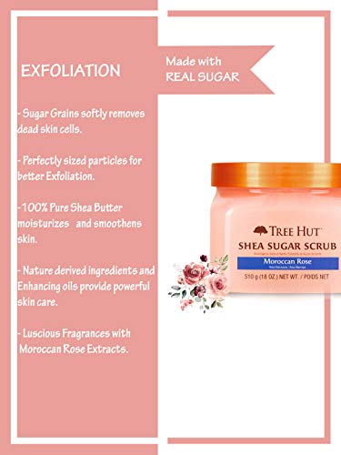 Tree Hut Shea Sugar Scrub Moroccan Rose ~ 18 oz