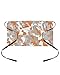 OComster Orange Brown Camouflage Waist Server Aprons, Orange Camo White Grey Waitress Apron with Pockets, Waiter Half Apron