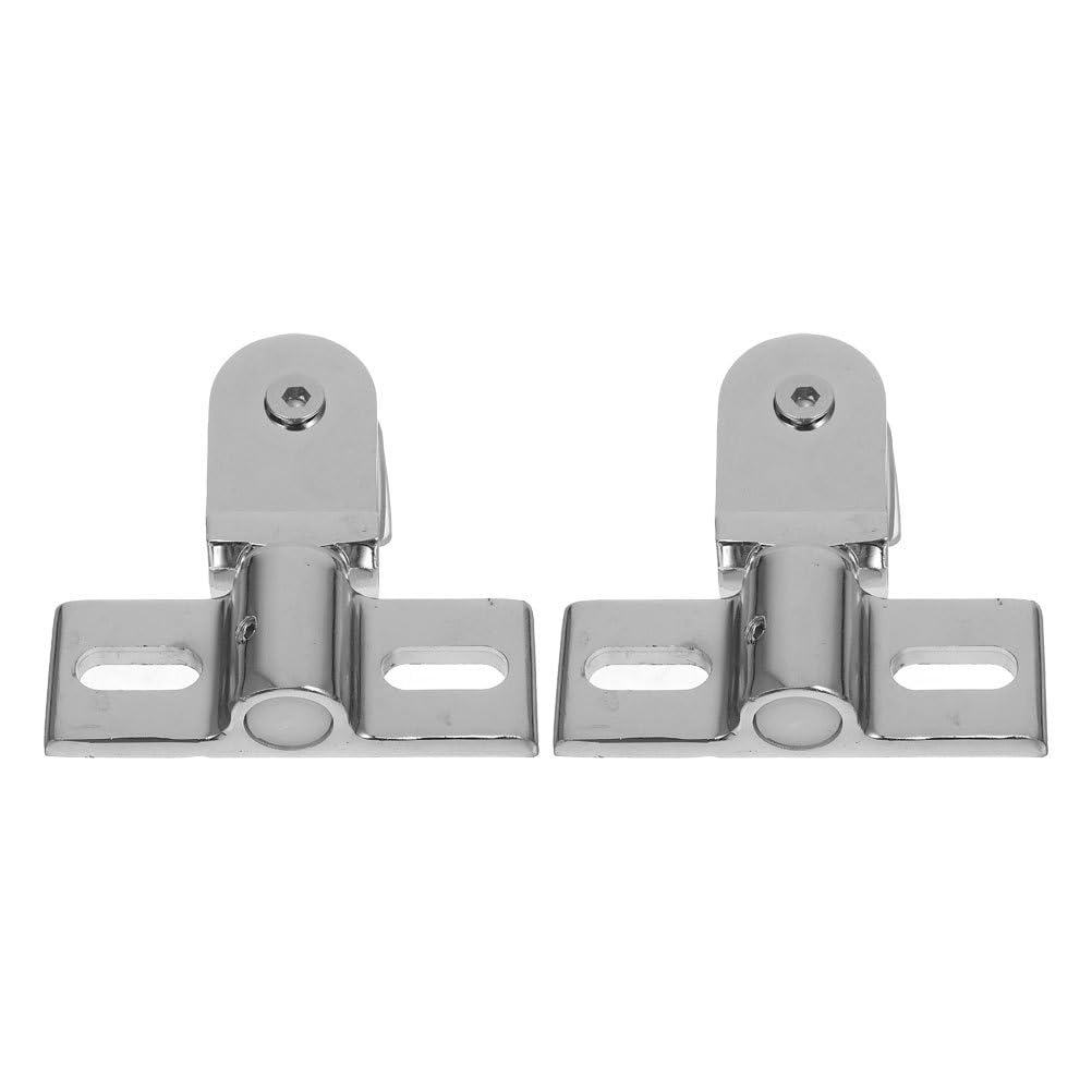 iplusmile Shower Door Pivot Hinge: 2pcs Glass Shower Door Pivot Hinges Repair Kit with Top and Bottom Clamps for Barthroom Glass