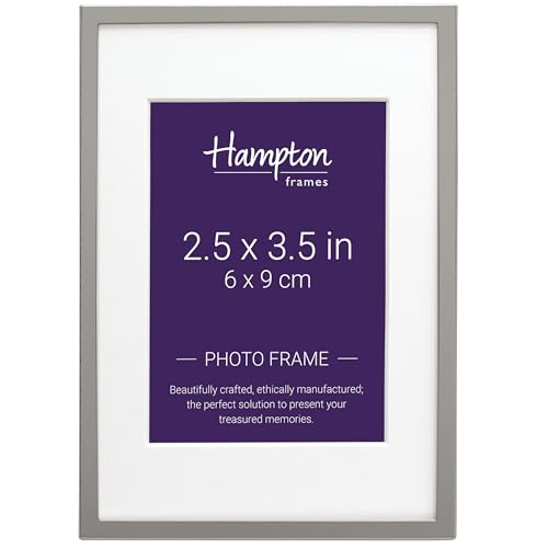 Hampton Frames | Mayfair Silver Plate Photo Picture Frame BSN13823 | 2.5x3.5in (6x9cm), Bevel Cut Mount | Elegant Display, Durable Finish | Classic Home Décor Accessory