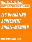 LLC Operating Agreement Single-Member (Save Money Legal)