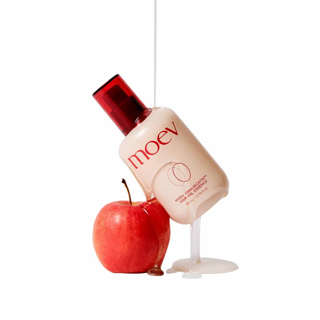 ANNURCATIN Hair Oil Essence | Korean Apple Hair Care Perfumed Serum | Heat Protect & Anti-Frizz | Nourishing Apple Seed Oil for Dry, Frizzy, Damaged Hair 2.7 fl.oz