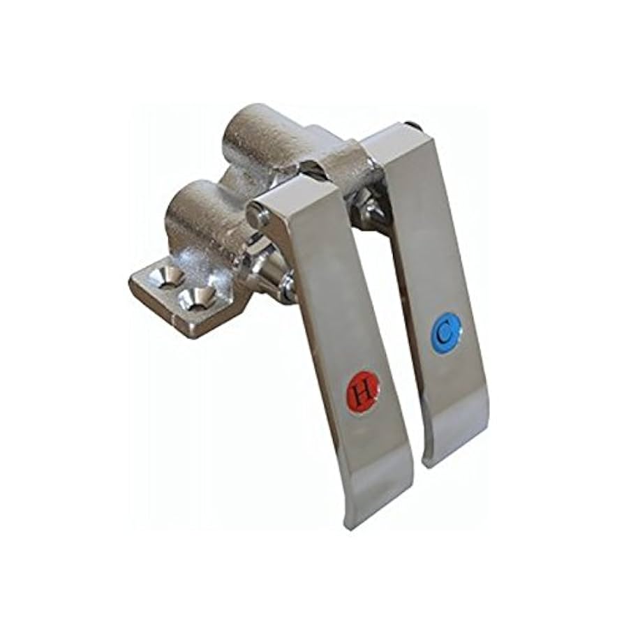 AA Faucet Foot & Knee Operated Valves with Red & Blue Index