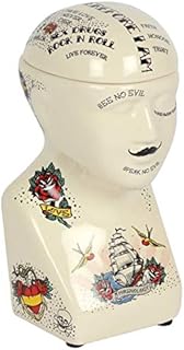 Temerity Jones TJN_0164 Storage Jar | Phrenology Head | 1pc, Multicolor