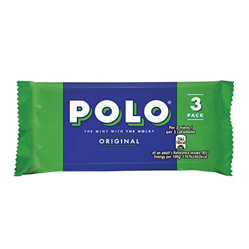 Nestlé Polo Original Caramelos Menta 3 tubos de 33,4 g