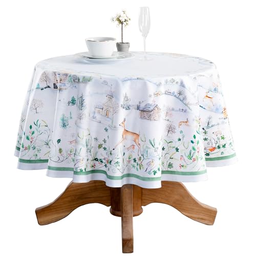 Maison d' Hermine 63" Round Cotton Tablecloth