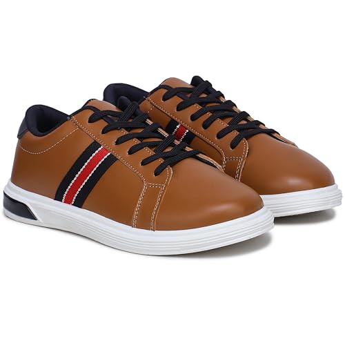Image of ATHCO mens Milan Sneaker|Memory Foam Comfort|Laceup|Casual Shoes for Men|Soft Trendy Shoes For men|Fashion Sneaker|Genz|Millennials|Alpha|Footwear|Lightweight|EasyCare|Comfortable|Dailyuse|Extrasoft|SlipResistant|Durable|EasyCare|Shoes For Men's & Boy's