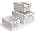 Badger Basket Three Basket Set, White