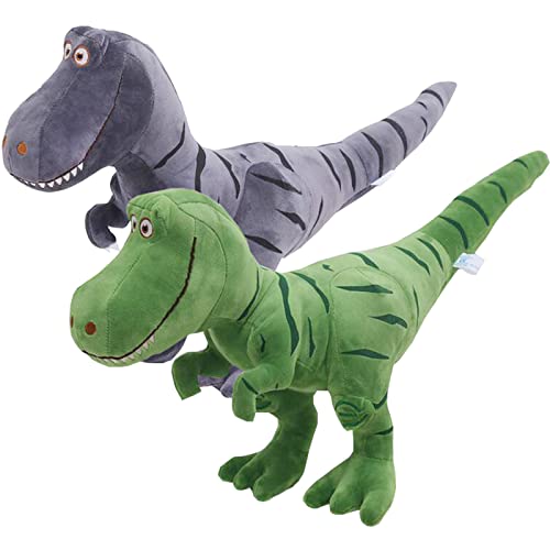 Liuer 2 unidades dinossauros brinquedos de festa a granel infantil dinossauros tiranossauro peluche festa pequeno brinquedos presente de aniversário infantil do jogo favorece meninas infantis meninos