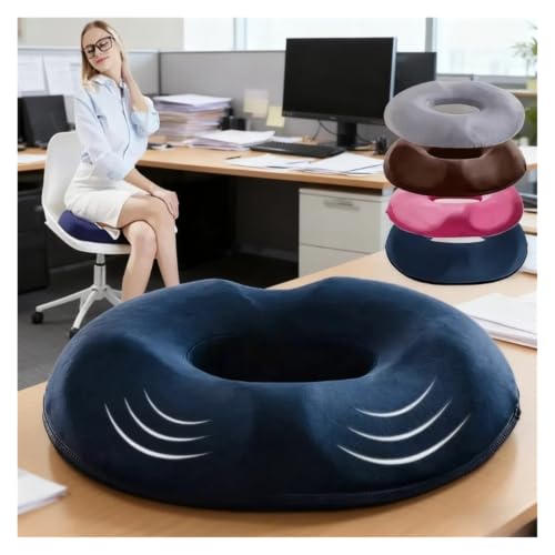 Coussin beignet ergonomique en mousse premium pour assise prolongée