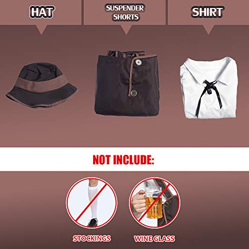 EraSpooky Volwassenen heren Oktoberfest kostuum Beierse klederdracht bierfeest themafeest carnaval - Afbeelding 7