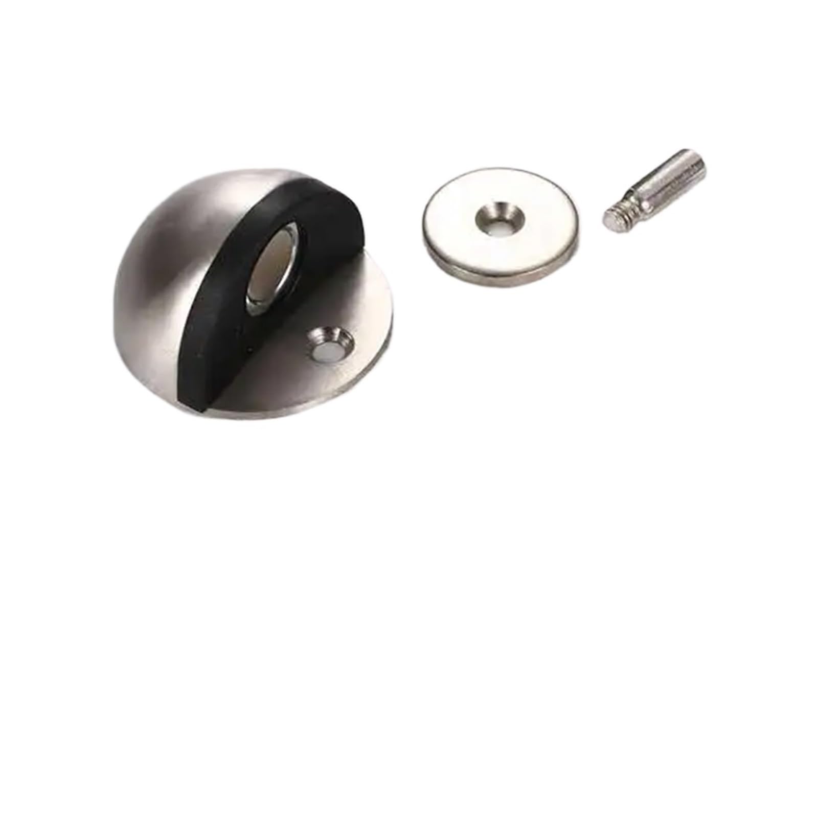 Door Stop Stainless Steel Dual Door Stopper Nail-Free Catch Wall Protector Bumper Wedge Stop Floor Holder of(Color8)