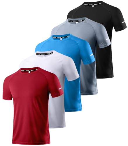 Image of Boyzn 1 or 3 Pack Men's Workout Running Shirts, Dry Fit Moisture Wicking T-Shirts, Sports Gym Athletic Short Sleeve Shirts