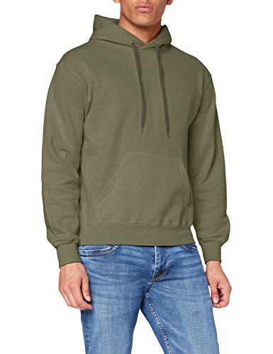 Fruit of the Loom Herren Kapuzenpullover, Grün (Classic Olive), Large