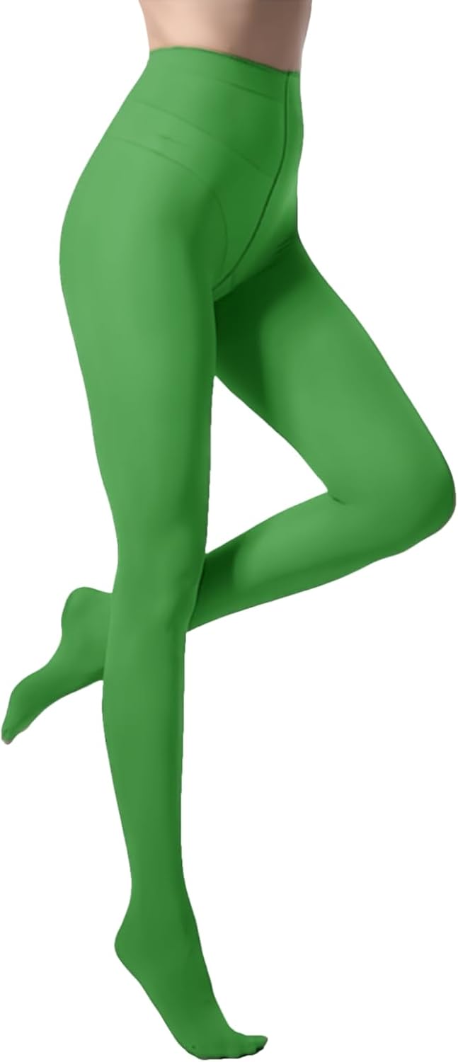 Confezione Da 2 Collant Donna 40 Denari - Opachi, Colori Nero, Rosso, Verde E Blu, Vestibilità Elastica E Senza Cuciture, Taglia Unica