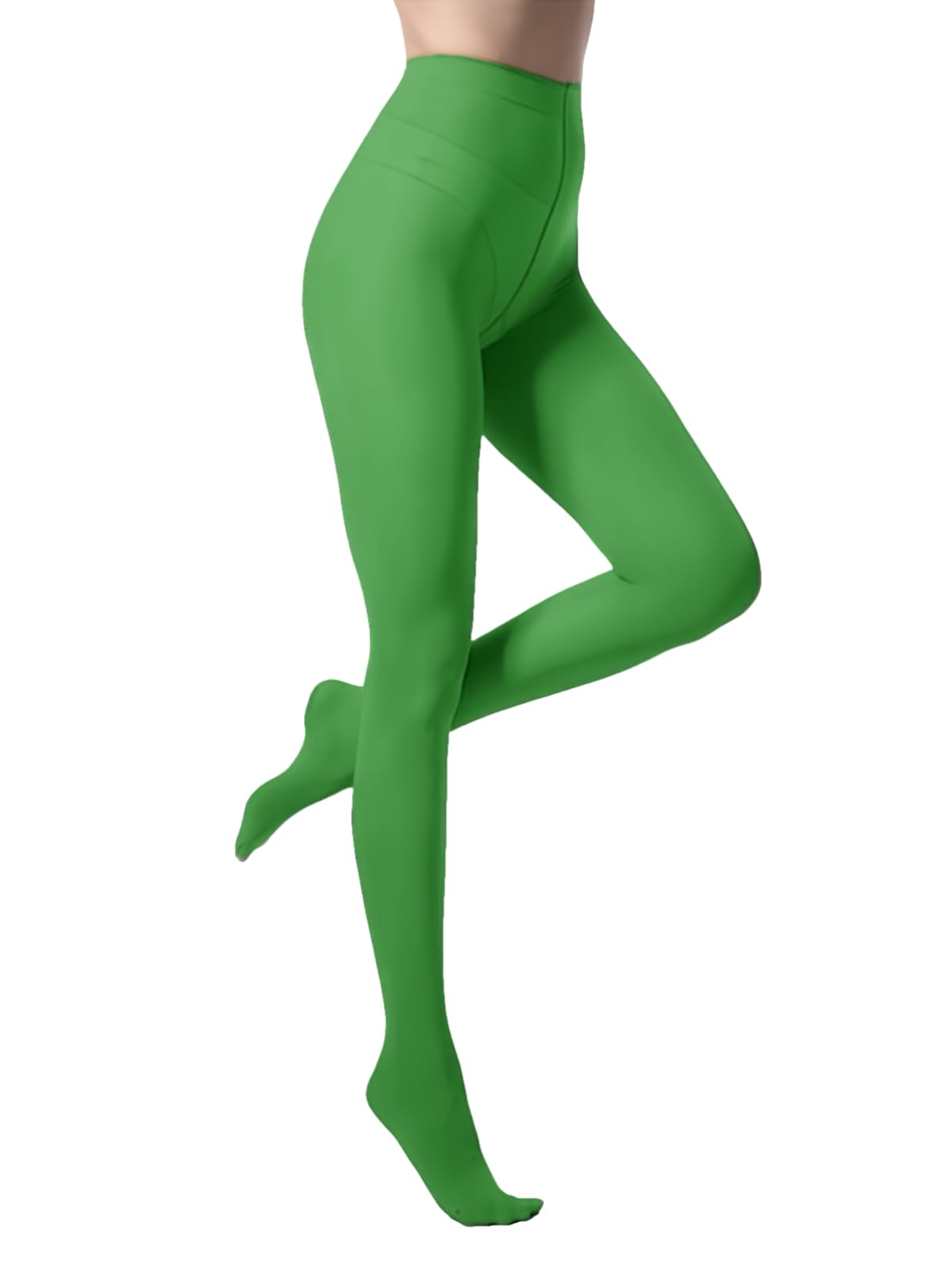Malustar 40 Denier Coloured Tights (Green, L-XL Tall)
