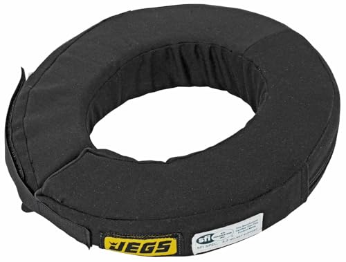 JEGS Neck Support | SFI 3.3 Approved | One Size Fits All | Black | 360in.Support | Made in USA | Flame Retardant High-Density Foam | 2" Thick Tapered Wedge Design