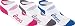 ASICS Women's Intensity Single Tab Running Socks (3 Pack), White, Medium
