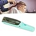 Yosoo Electric Kids Hair Trimmer with Vacuum Cleaner, Low Noise Baby Hair Clipper for Children Adults Green, Efficient Hair Cutting Machine Wet Dry Use