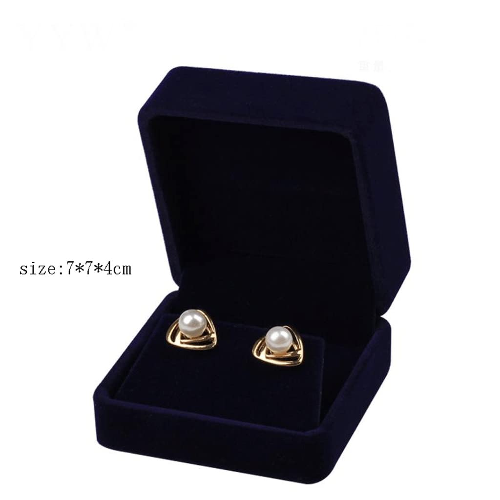 Coffret à Bijoux Vintage en Velours Violet foncé, Sac d'emballage pour Collier, Bracelet, Boucles d'oreilles, boîte Cadeau en Peluche