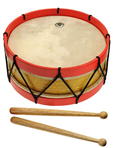 kleine Trommel mit ca. 22,5 cm. Material Holz. Einsatz auch als Mini-Bassdrum. Solider Ton.bunt sortiert A600230