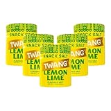Twang Twangerz Flavored Salt Snack Topping | Gift Pack of 5, 1.15 oz. Shakers (1.15 oz., Lemon-Lime)