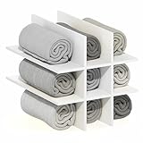 Furinno Cubicle Cube Insert, 9-Compartment Cube Organizer, Geometric Shelf Accessory, Fits into Furinno Triple Thick Cubes, IKEA Kallax, for Organizers and Storage, White