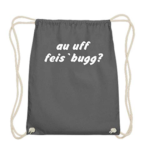 Sac de gym en coton de 37cm-46cm gris graphite pour adulte sac de sport cordon