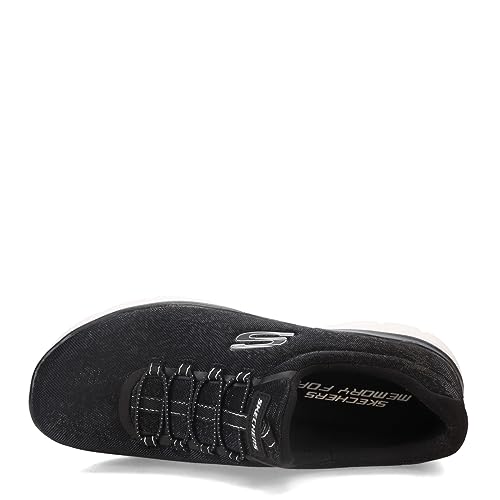 Skechers Skechers Sport SummitsGleaming Dream Womens Sneaker 10 BM US BlackWhiteSilver