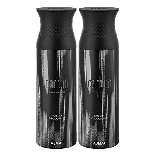 Image of Ajmal Carbon Deodorants for Men - Pack of 2