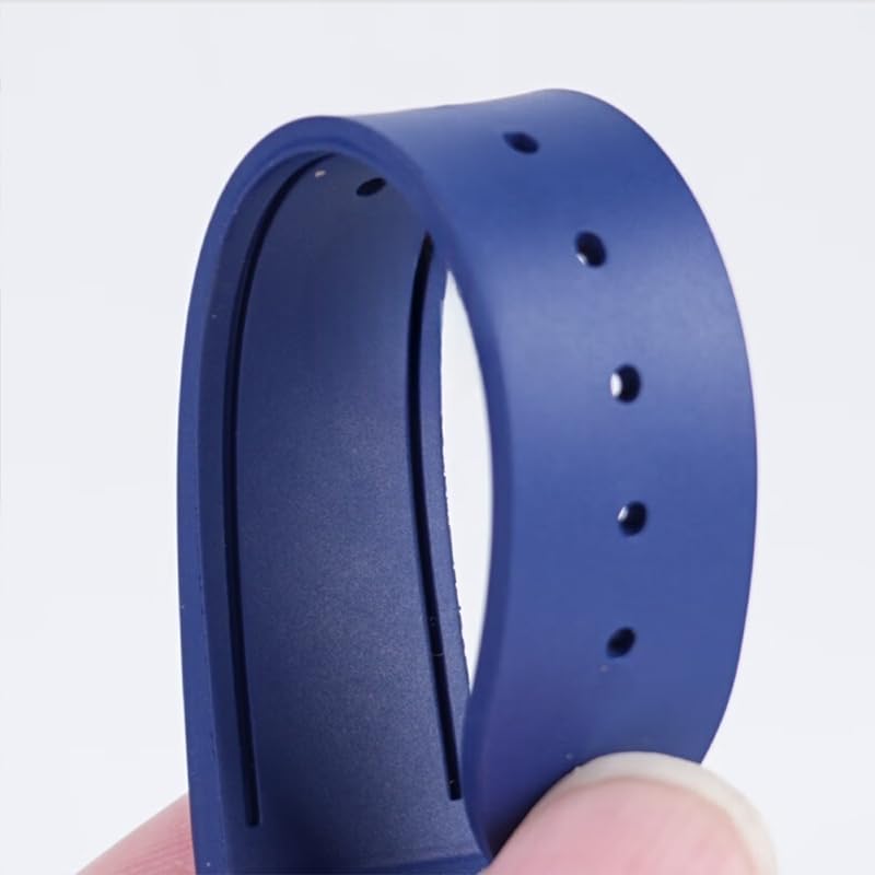 Quick Release Fluorine Rubber Watch Band For Cartier Santos Dumont Viton Men Women's Fkm Watch Strap 15.5mm 17.5mm Accessories