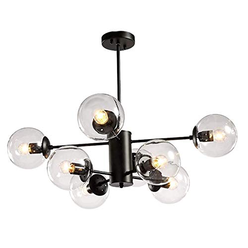 Lustre Sputnik moderne et plafonnier industriel salon cognac