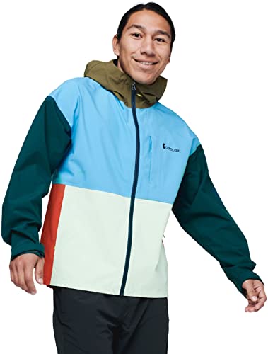 Image of Cotopaxi Cielo Rain Jacket - Men's River /Deep Ocean Large