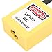 TIKATARER Dual Label Safety Padlock, High Temp & Impact Proof, Non Conductive Wear Proof Materials, Key Retention Design for Industrial Commercial Equipment Locking (Yellow)