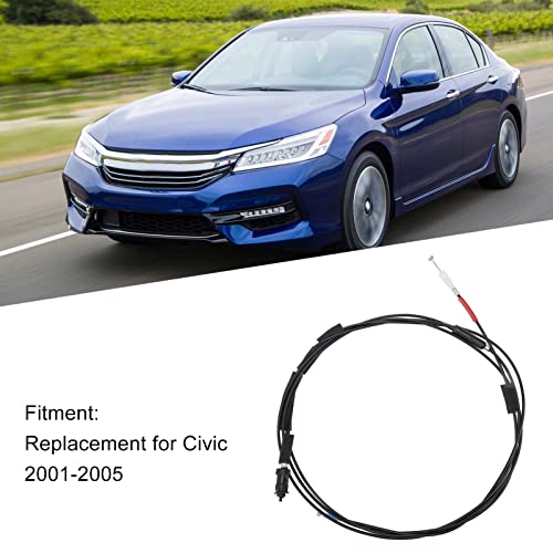 Aramox Fuel Lid Release Cable, 74880 S5A A01 Car Trunk Lid Release Cable Metal High Toughness Replacement For Civic 2001?2005 #TOP1