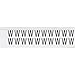 Brady 9712-W, 97652 0.75" x 0.656" Vinyl 9712 Series Letter Label w/ Legend: W, 50 Cards