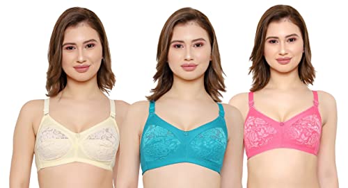 Image of Women Net Non-Padded Wire Free Regular Bra
