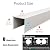 U Shape Pipe Cover for Ducting Venting Pipes, Outside Inside PVC Decorative Pipe Line Cover Kit, Kitchen Gas Lines Cords Hider Pipework Covering Enclosure(W15cm-L150cm/59in, B)