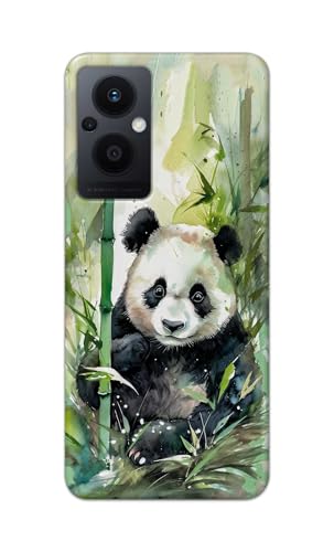 Image of Printed Hard Back Cover for Oppo Reno7 Z 5G Back Cover (Panda -J1) -190724(EA)