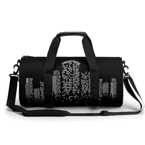 Sac de voyage duffel bag 45x23x23cm avec grande capacité pour gym et camping