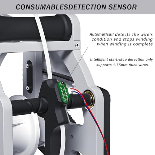 Industrial Filament Respooler Smart Start Stop Electric Spool Rewinder Taangle Free Winding 1Kg Uniwersalne narzędzie do lutowania drutu