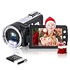 Vmotal gd8162 [Upgraded] 2,7K Digitale Videokamera 1080P FHD Camcorder 36MP / 2,7″ TFT LCD-Bildschirm / 270 Grad drehbarer Camcorder für Kinder/Jugendliche/Studenten/Anfänger/ältere Menschen Geschenk…